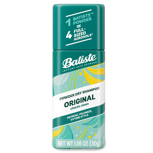 Batiste Powder Dry Shampoo, Original Fragrance Non-Aerosol, 1.06 Ounce (Pack of 12)