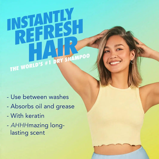 Batiste Dry Shampoo, Fresh Fragrance, Refresh Hair and Absorb Oil Between Washes, Waterless Shampoo for Added Hair Texture and Body, 5.71 oz (Pack of 2)