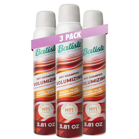 Batiste Volumizing Dry Shampoo for Added Body and Texture, 3.81 Oz, 3-Pack