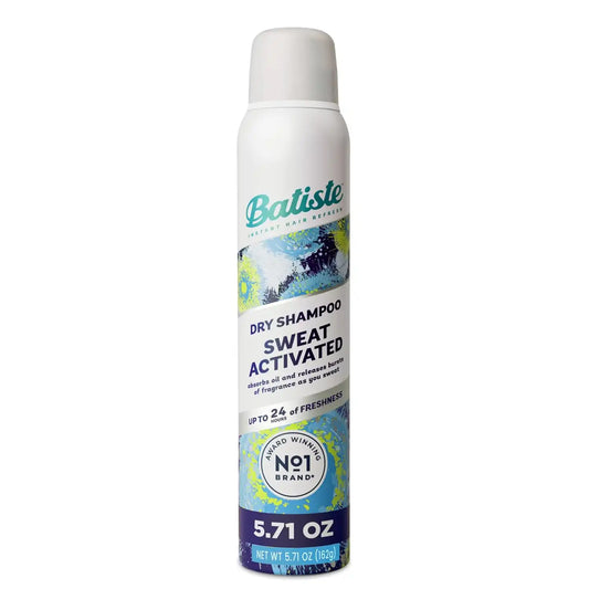 Batiste Dry Shampoo, Sweat Activated with Sweat Absorbing Technology, 5.71 OZ