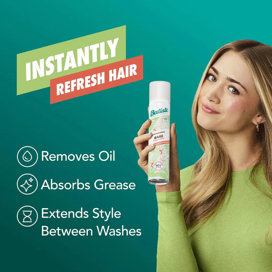 Batiste Dry Shampoo, Bare Fragrance, 3.81 Oz, 3-Pack